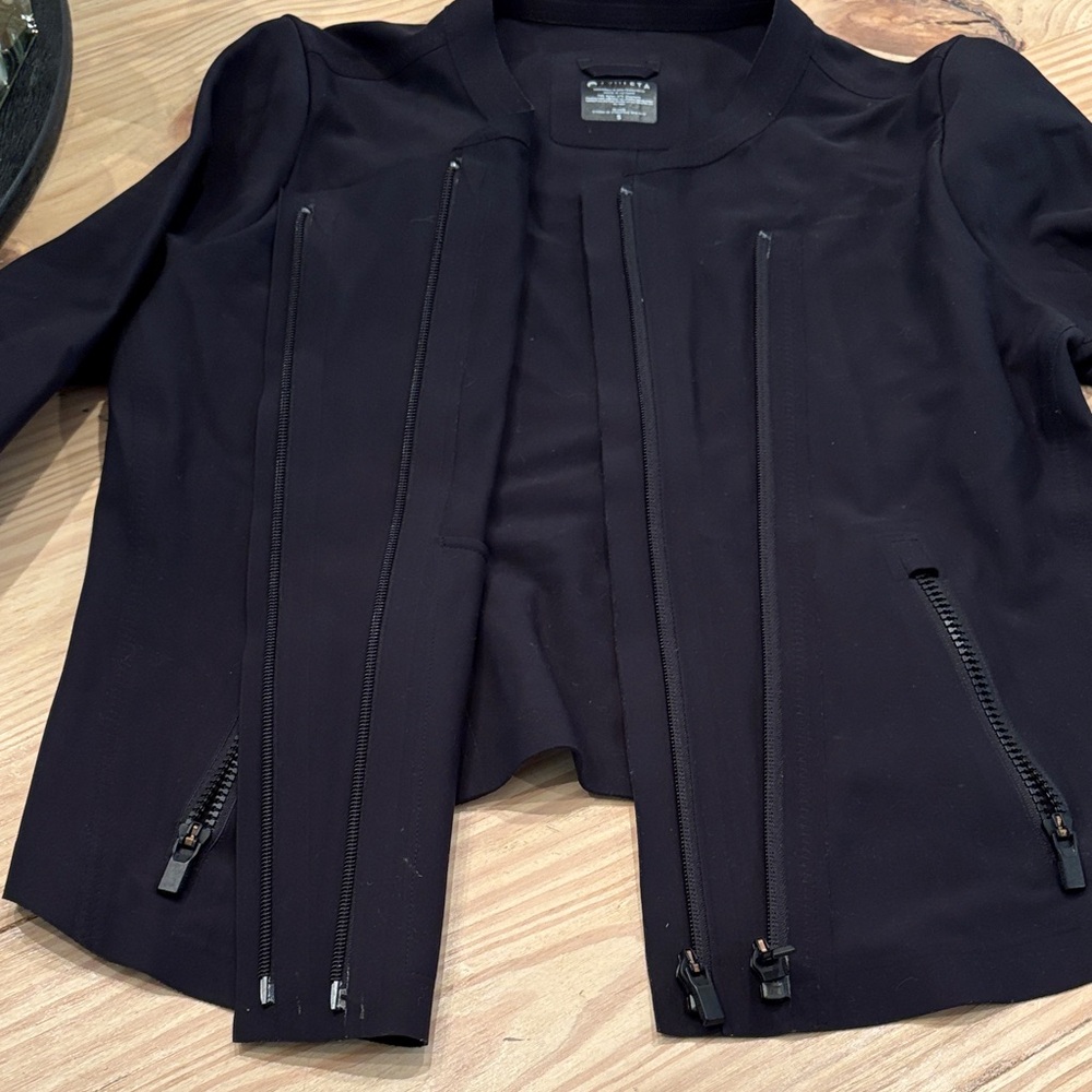 Athleta Double Zip Moto Jacket Size S - Picture 3 of 4